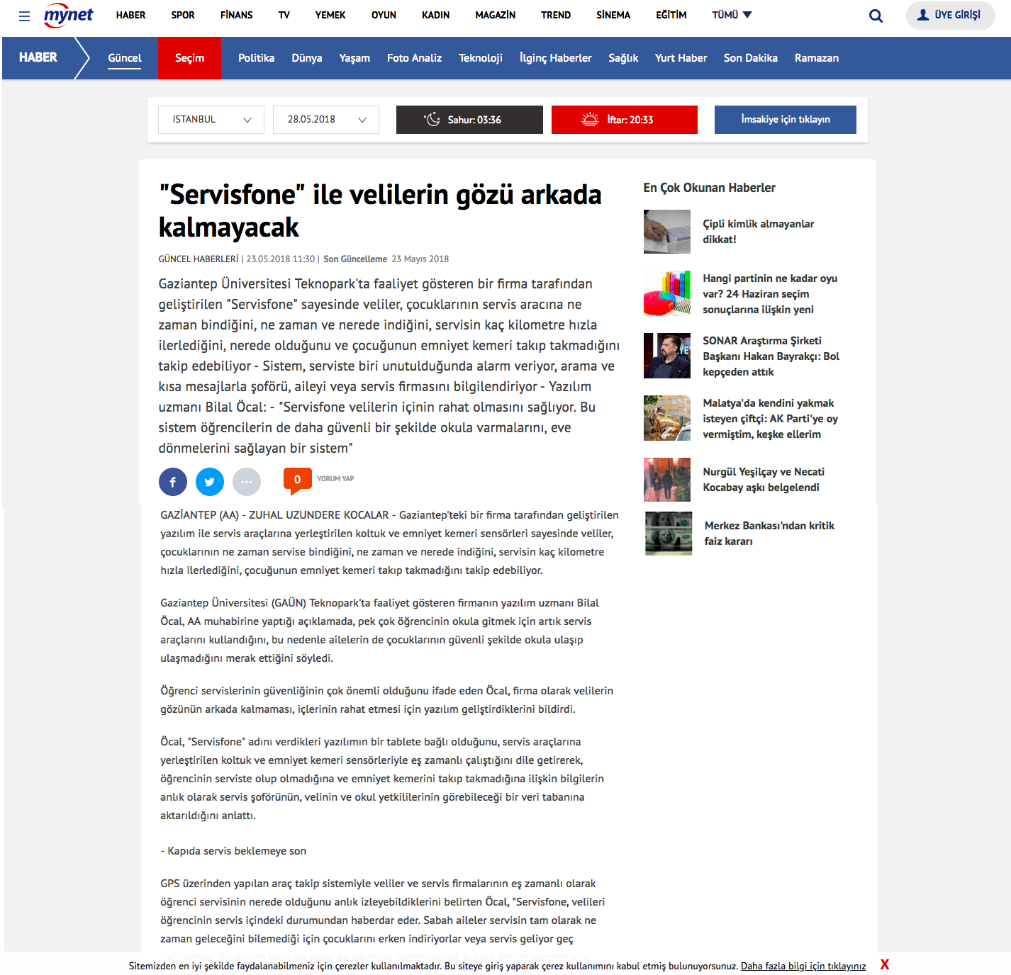 okul servis aracı takibi